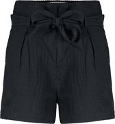 DEELUXE Seersucker Paperbag-shorts LEXINA Black