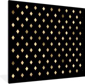 Cadre photo avec affiche - Motifs - Or - Diamant - 40x40 cm - Cadre pour affiche