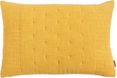 Hoyz | Kantha Slub Corn Geel Kussen | 40 X 60 | Sierkussen Voor Woonkamer Of Slaapkamer