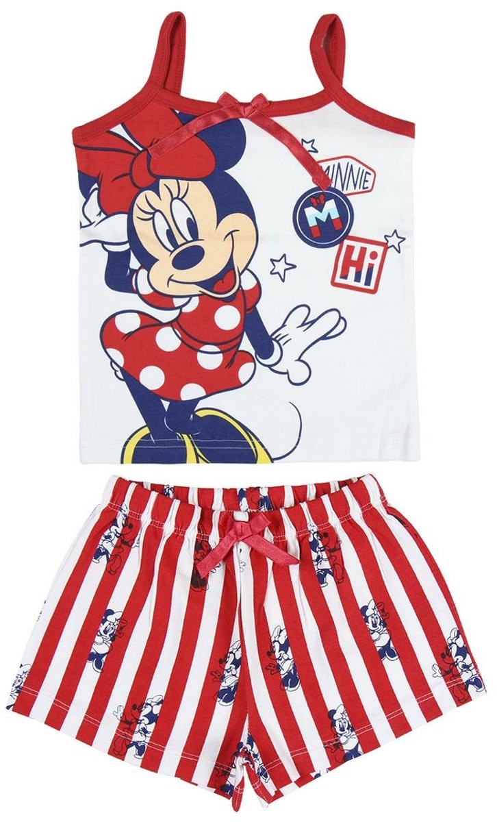 Disney - Minnie Mouse - Baby Shortama - Wit
