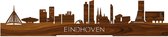 Standing Skyline Eindhoven Palissander hout - 60 cm - Woondecoratie design - Decoratie om neer te zetten - WoodWideCities