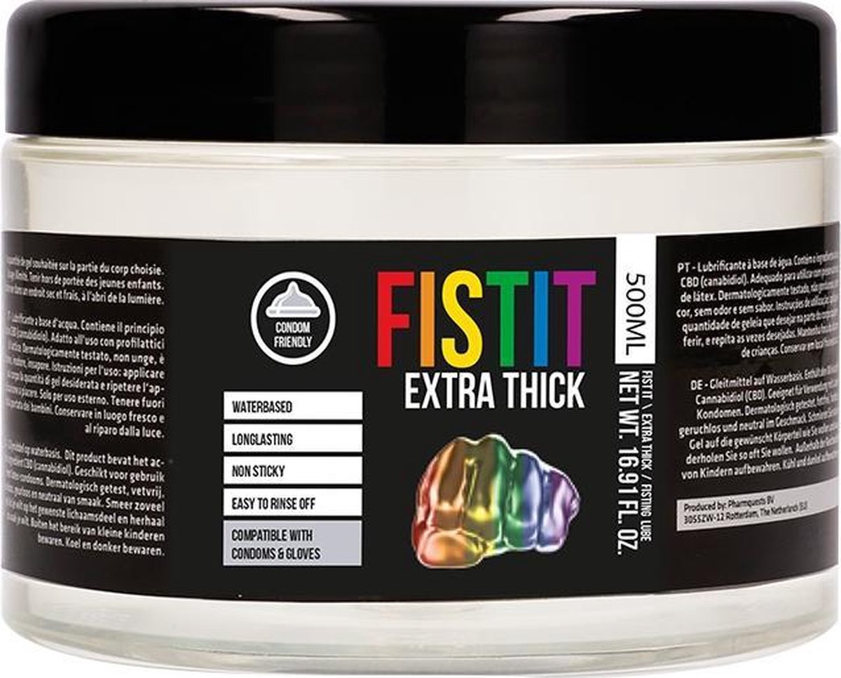 Goedkoopste Fist It Glijmiddel Extra Dik 500 ml - Rainbow
