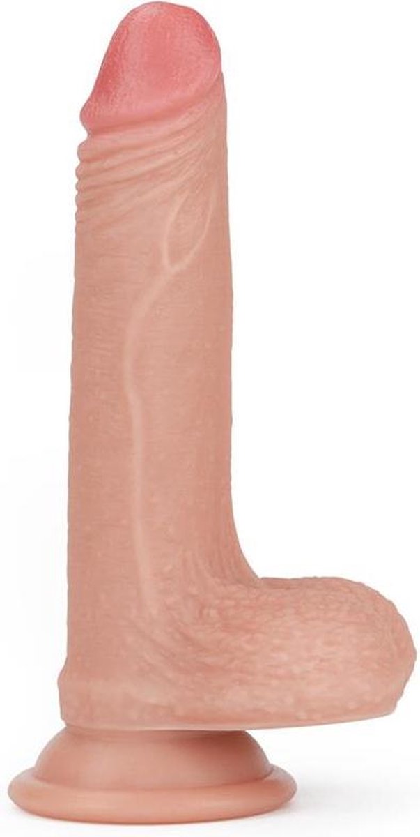 Goedkoopste Dual Silcone dildo 7 inch met ballen zeer realistisch