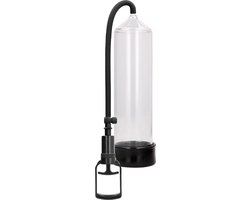 Pumped Comfort Beginners Penis Pomp met Trekkergrip Inclusief Siliconen Penisring - 30 cm - Transparant