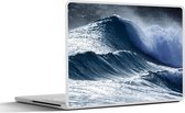Laptop sticker - 15.6 inch - Zee - Donker - Storm - 36x27,5cm - Laptopstickers - Laptop skin - Cover