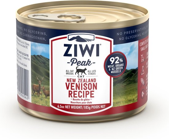 Ziwi Peak Kattenvoeding Cans Venison 185 gr.