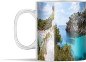 Mok - Strand tussen de rotsen - 350 ml - Beker