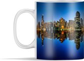 Mok - De skyline van Brisbane in Australië en een reflectie in het water - 350 ml - Beker