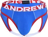 Andrew Christian CoolFlex Modal Locker Room Jock w/ Show-It Blauw - MAAT XL - Heren Ondergoed - Jockstrap voor Man - Mannen Jock