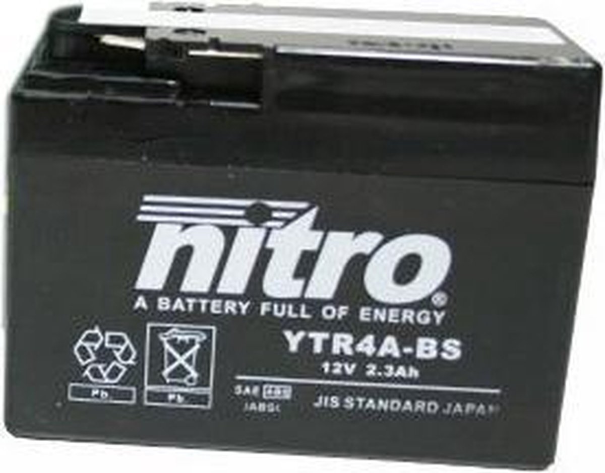 Accu Nitro YTR4A-BS Honda X8RX/X8RS/SFX/SGX/Bali/Street