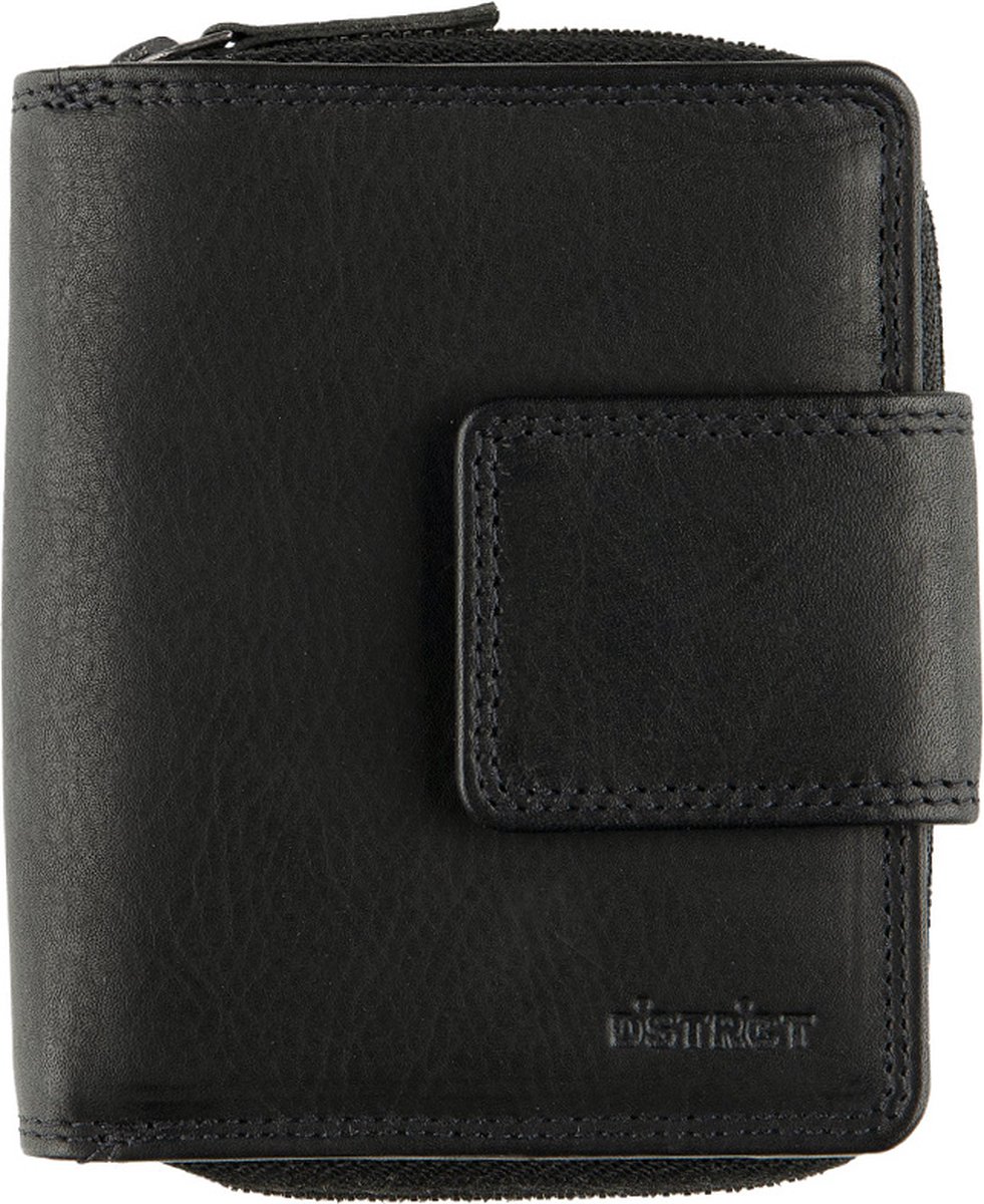 DSTRCT - Wax Lane - Dames portemonnee RFID Rits - Black
