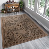 Tapiso Floorlux Vloerkleed Tapijt Bruin Keuken Eetkamer Maat– 60x110