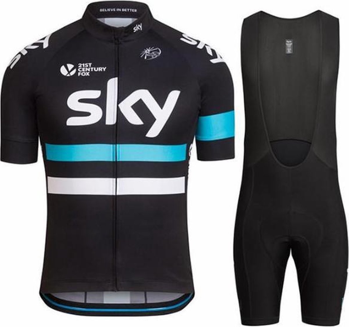 SKY Tour de France wielerset Fietskleding heren shirt en broek met zeem -  Maat M -... | bol.com