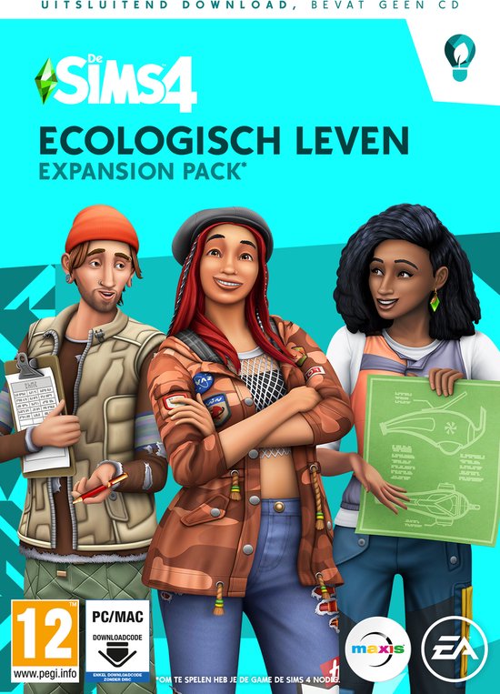 De Sims 4: Ecologisch Leven - Expansion Pack - Windows + MAC - Code in box