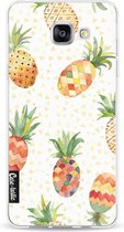 Casetastic Samsung Galaxy A5 (2016) Hoesje - Softcover Hoesje met Design - Pineapples Orange Green Print