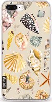 Casetastic Apple iPhone 7 Plus / iPhone 8 Plus Hoesje - Softcover Hoesje met Design - Sea Shells Sand Print