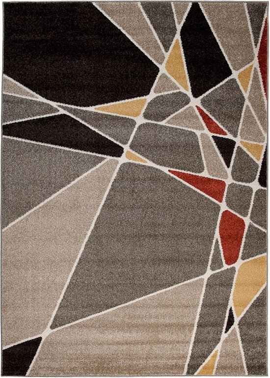 Laagpolig vloerkleed, Unicolor - Monochroom, Vloerkleed Grijs, 240 x 340 cm, Tapijten in moderne stijl, Tapijt woonkamer