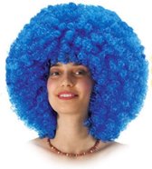 Carnival Toys Pruik Met Krullen Polyester Blauw One-size
