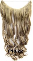 Wire hairextensions wavy bruin / blond - F10/22