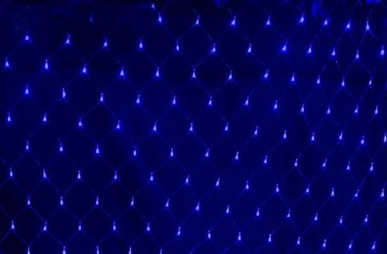 Kerstnet 1.5 x 1.5 Meter - Blauw