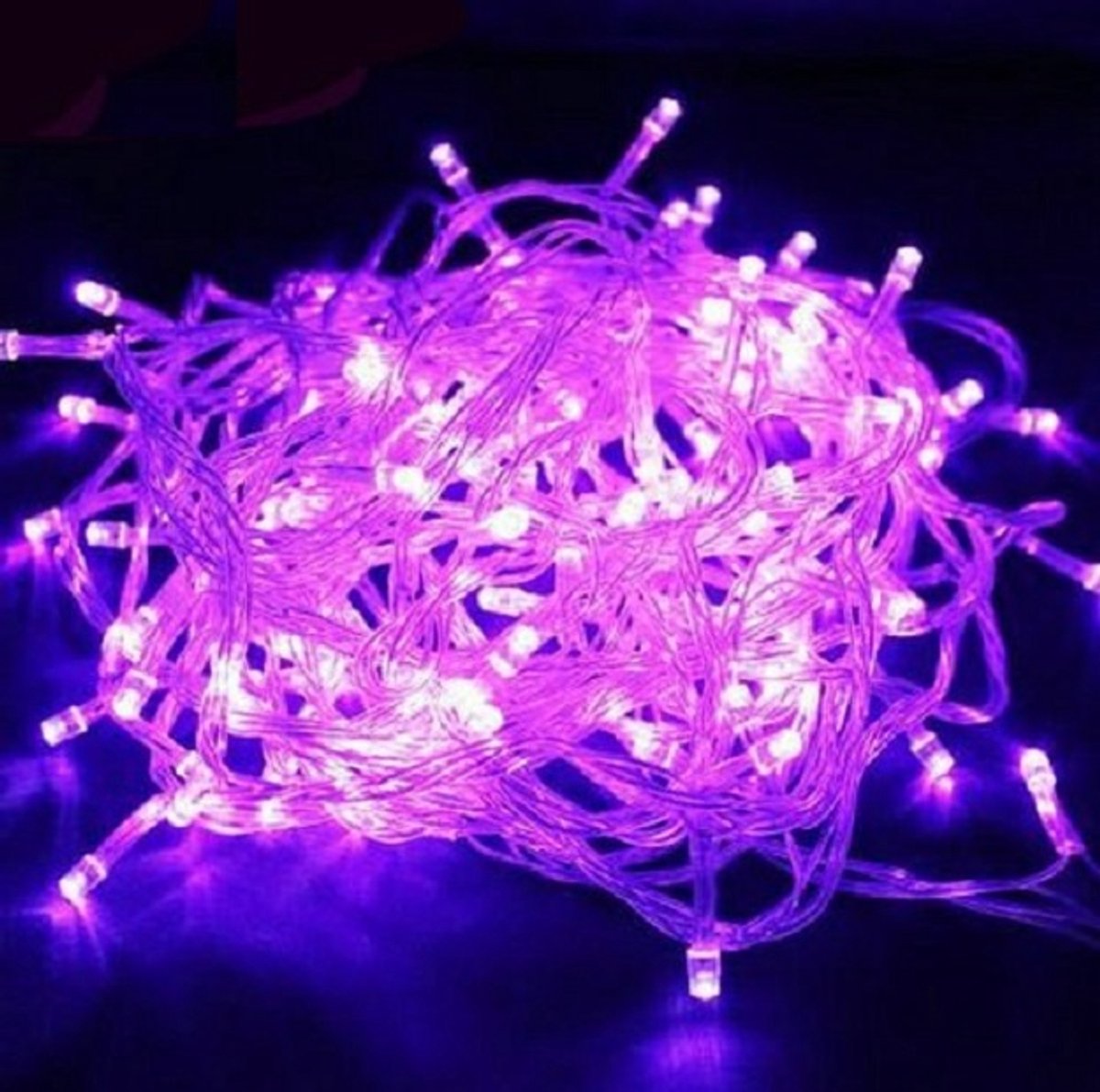 Bol.com Kerstboomverlichting Voor Binnen - 10 Meter - Paars aanbieding