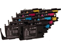 ABC Set 10x ABC huismerk inkt cartridge geschikt voor Brother LC-1220 LC-1240 XL voor DCP-J525W DCP-J725DW DCP-J925DW MFC-J430W MFC-J5910DW MFC-J625DW…