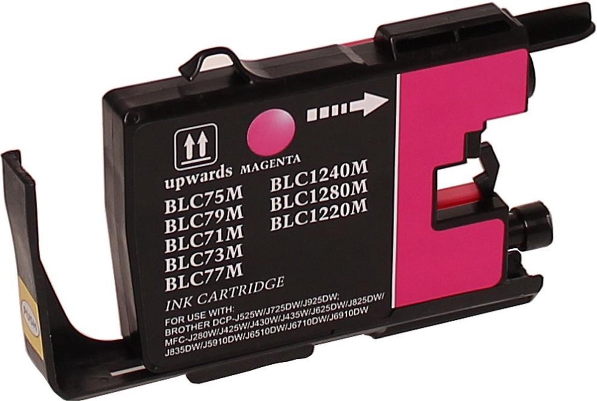 Image of ABC huismerk inkt cartridge geschikt voor Brother LC-1220M LC-1240M LC-1280XL magenta voor DCP-J525W DCP-J725DW DCP-J925DW MFC-J430W MFC-J625DW MFC-J825DW MFC-J835DW MFC-J5910DW MFC-J6510DW MFC-J671