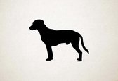 Silhouette hond - Istrian Shorthaired Hound - Istrische kortharige hond - M - 60x86cm - Zwart - wanddecoratie
