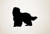 Silhouette hond - Cao Da Serra De Aires - S - 45x57cm - Zwart - wanddecoratie