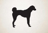 Silhouette hond - Cretan Hound - Kretenzische hond - L - 75x83cm - Zwart - wanddecoratie