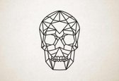 Line Art - Skull 3 - M - 90x60cm - décoration murale géométrique