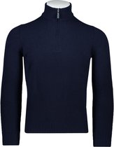 Gran Sasso  Trui Blauw Normaal - Maat L  - Heren - Herfst/Winter Collectie - Wol;cashmere;viscose