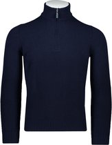 Gran Sasso  Trui Blauw Normaal - Maat S  - Heren - Herfst/Winter Collectie - Wol;cashmere;viscose