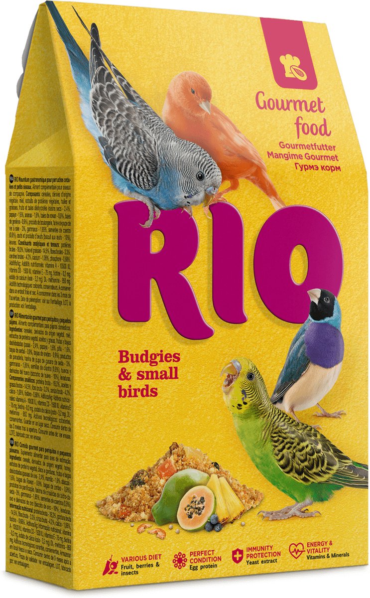 RIO Gourmet voer voor parkieten en kleine vogels 250 gram