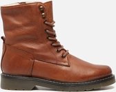 Ps poelman Veterboots cognac - Maat 38