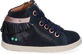 BunniesJR Sari Stoer Meisjes Hoge Sneakers - Blauw - Nubuck - Veters