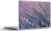 Laptop sticker - 11.6 inch - Bloemen - Lavendel - Paars - 30x21cm - Laptopstickers - Laptop skin - Cover