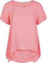Promiss - Female - Effen blouse in viscose  - Koraal