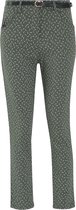 Cassis - Female - Broek met korenaarmotief  - Kaki