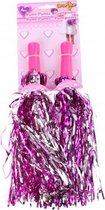 pompons meisjes roze 30 cm