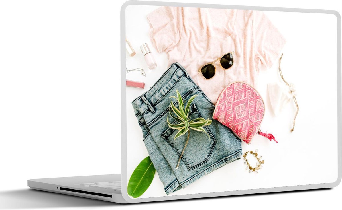 Afbeelding van product SleevesAndCases  Laptop sticker - 17.3 inch - Kleren - Zonnebril - Shirt