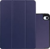 Hoesje Geschikt voor iPad Air 2020 Hoesje Case Hard Cover Hoes Book Case Met Uitsparing Geschikt voor Apple Pencil - Donkerblauw