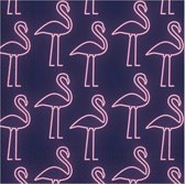 servetten 16,5 x 16,5 cm papier roze/navy 20 stuks