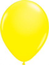 ballonnen Neon 25 cm latex geel 8 stuks