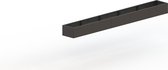 MySteel Gepoedercoat staal plantenbak Texas xxl 5000x600  - Kleur: RAL9005 (zwart) - Hoogte: 300mm