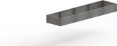 MySteel Verzinkt staal plantenbak Texas xxl 4000x1000   - Hoogte: 300mm