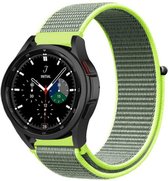 Strap-it Samsung Galaxy Watch 4 Classic 42mm nylon band - fluoriserend