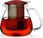 Theekan - Theepot met Filter - Rood - 1,0l - Tea Control