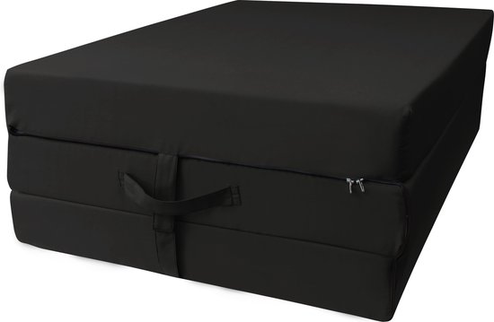 b'Opvouwbaar matras Wicotex Antraciet 195x85x10cm | Vouwmatras | Logeermatras'