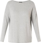 BASE LEVEL Yessi Top - Grey Melange - maat 42